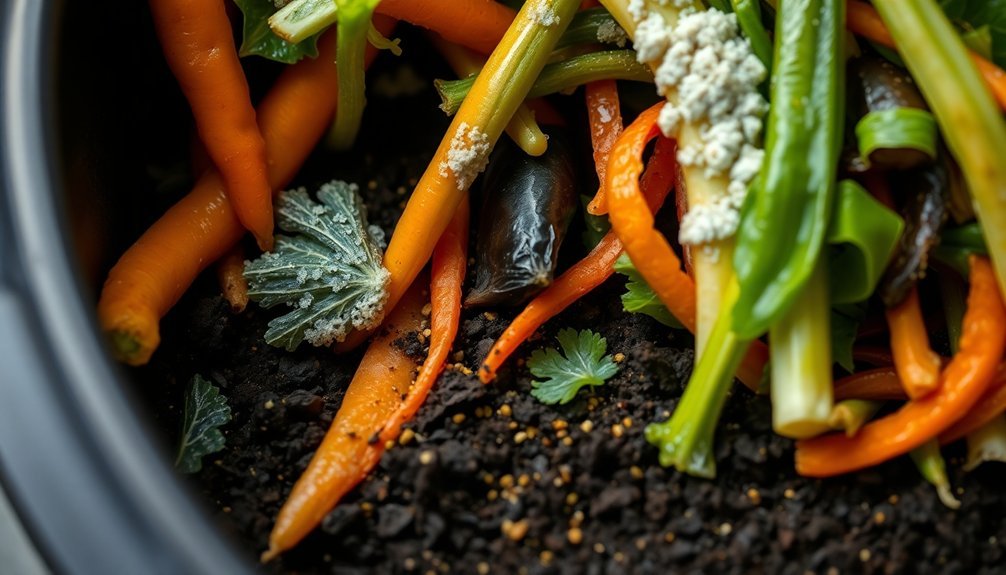 fermented scraps into soil