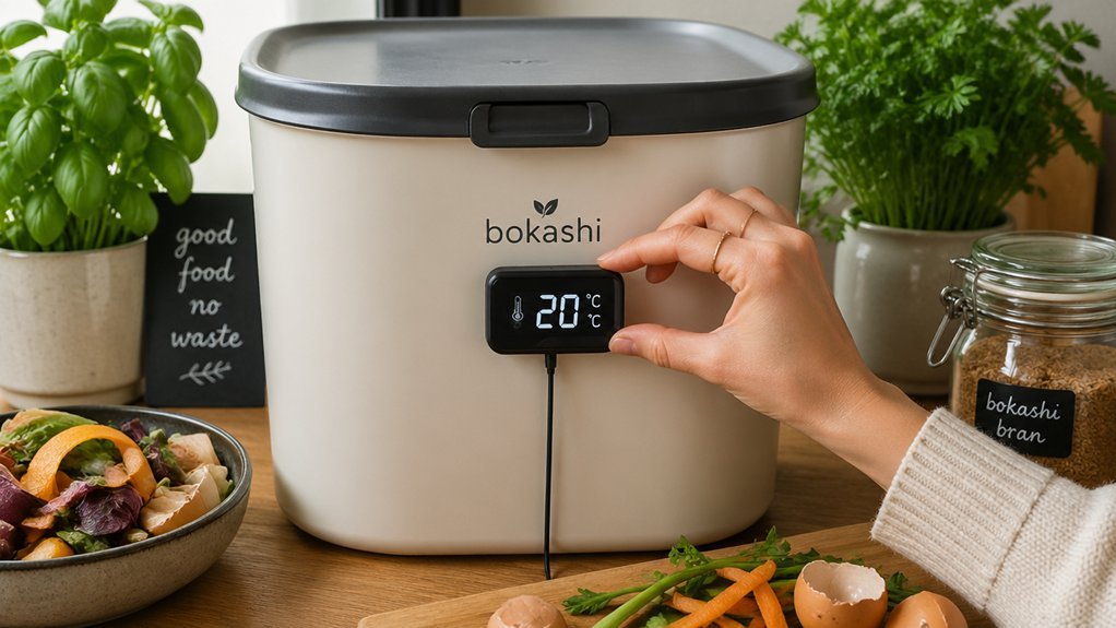 20 c supports steady bokashi fermentation