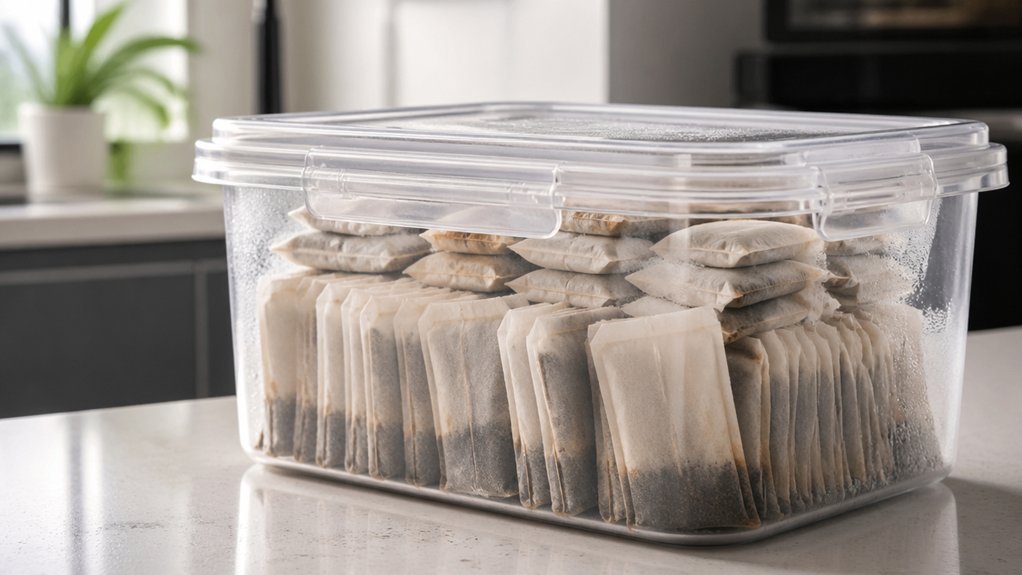 airtight light protected tea storage