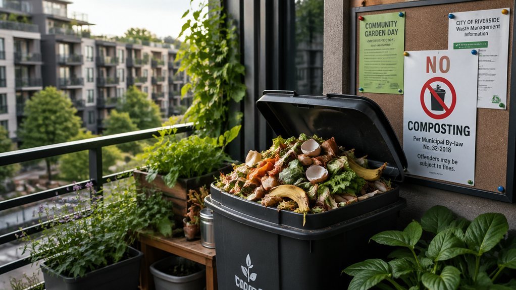 apartment composting rules and limits