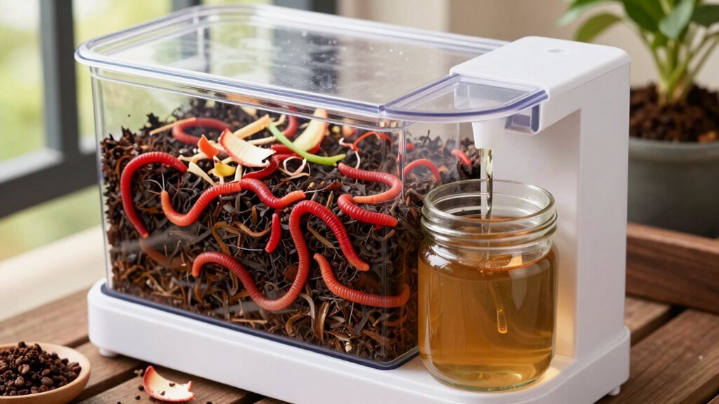apartment safe scraps boost worm tea production