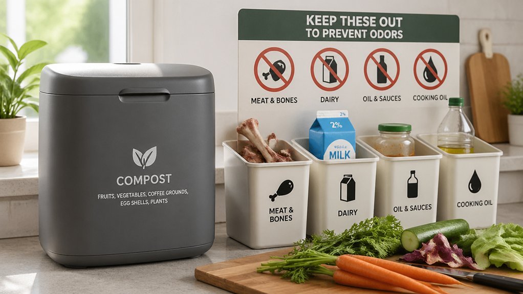 avoid meat and dairy scraps only