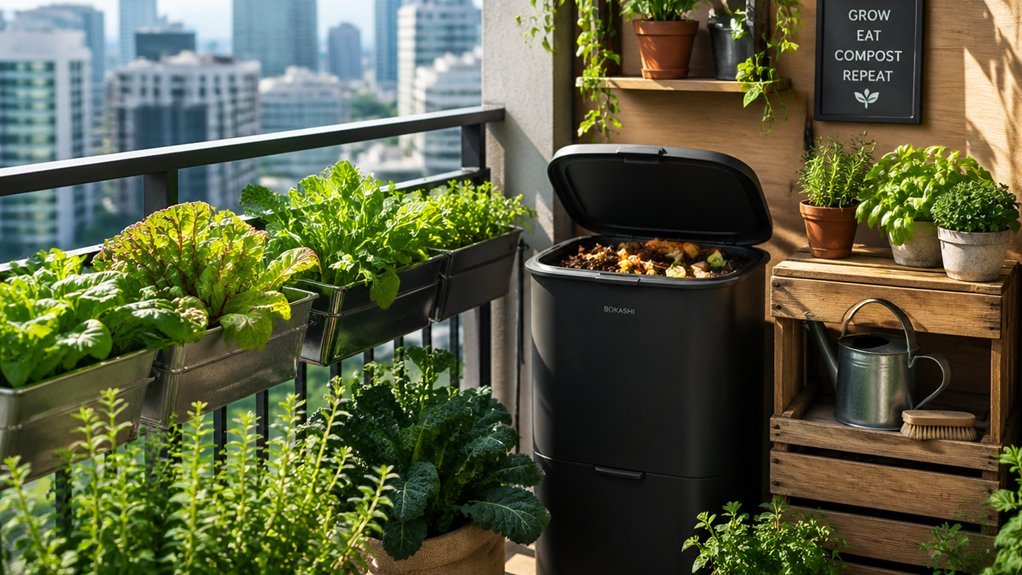 balcony composting for spaces