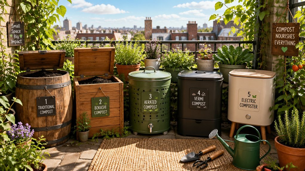 balcony composting sun tips