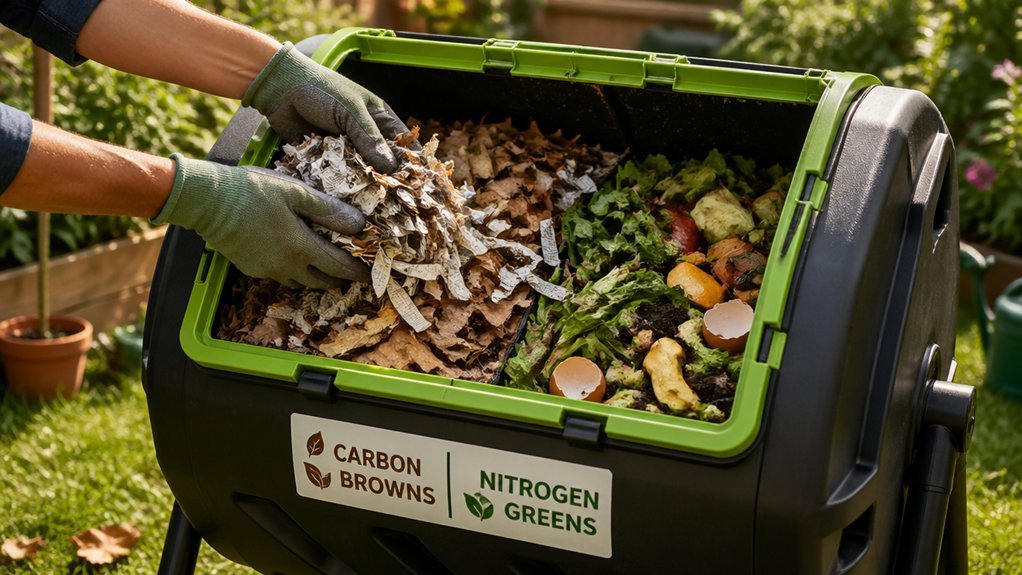 browns to greens balance fixes odor