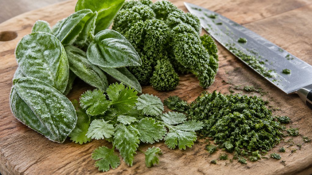 chop herbs for faster composting
