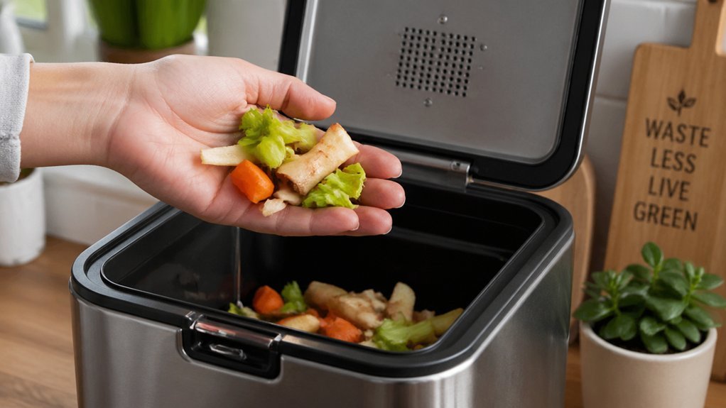 chop kitchen scraps evenly
