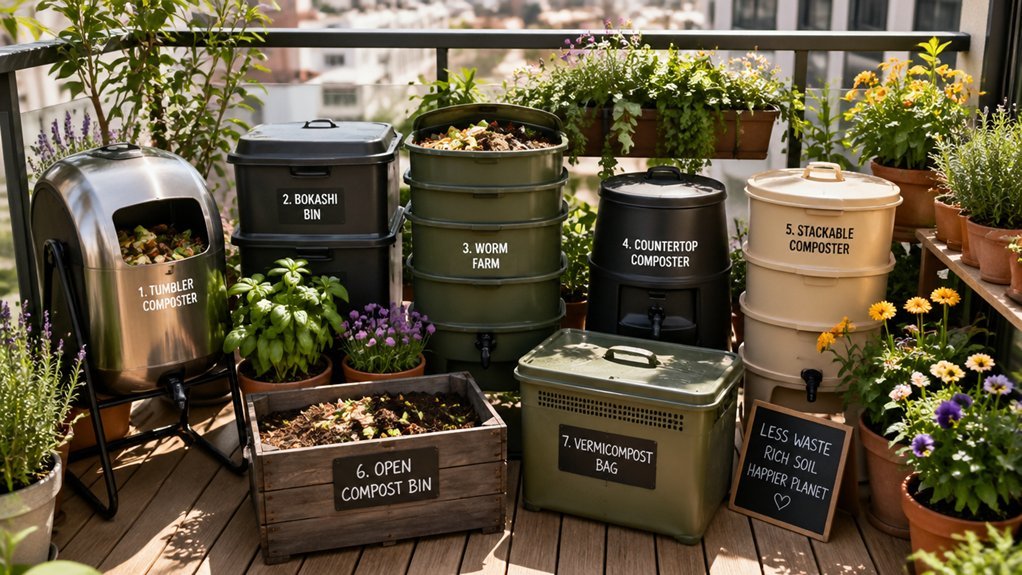 compact balcony composting solutions