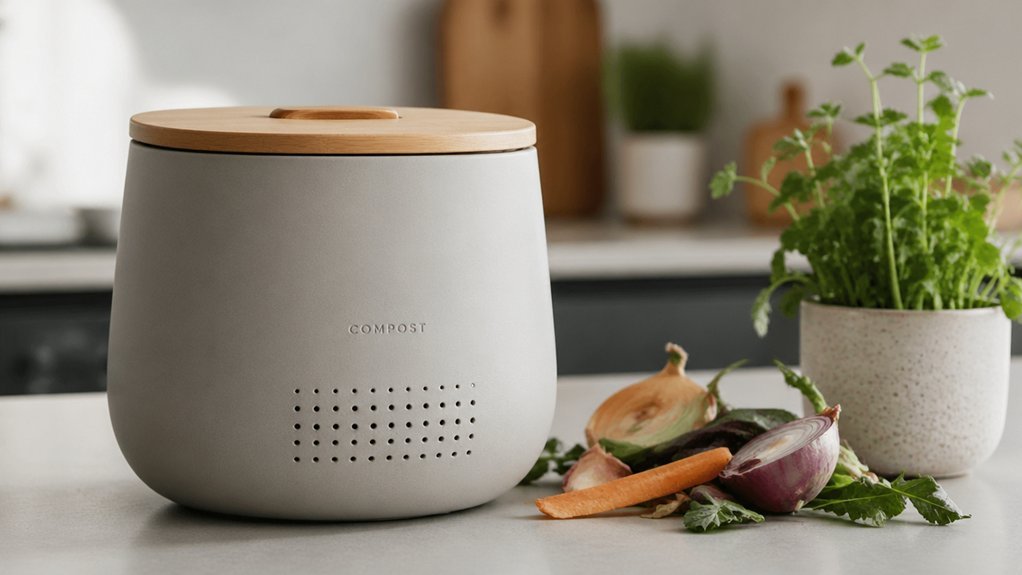 compact countertop compost options odor capacity design