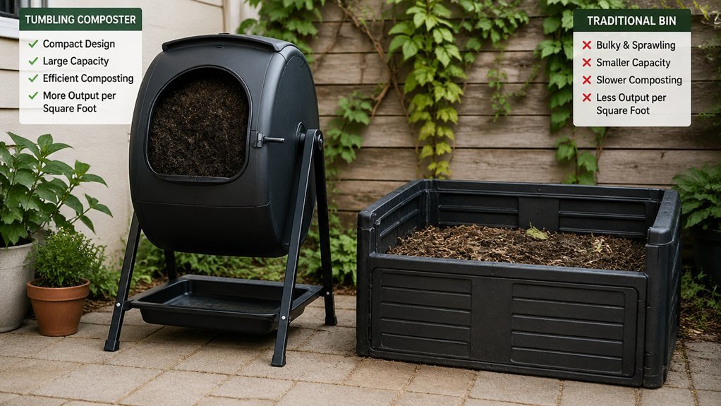 compact tumblers maximize usable capacity