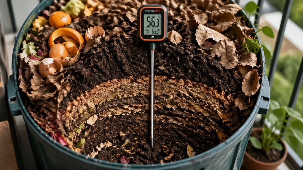 core balcony compost temperature monitoring
