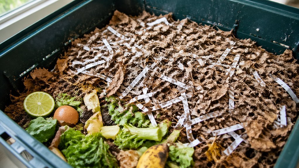 dry brown layer for odor control
