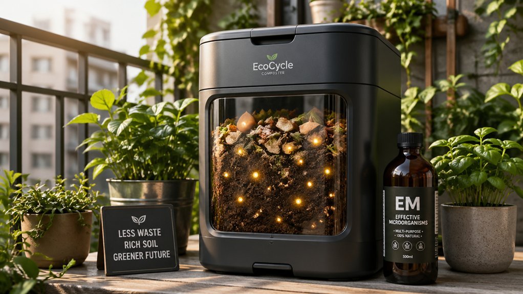 em driven rapid balcony composting boost