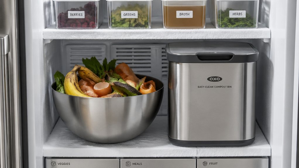 fast cleaning freezer compost bins