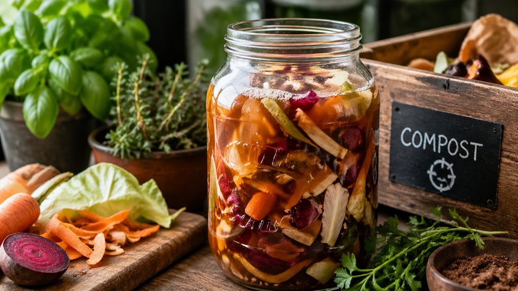ferment kitchen scraps into compost