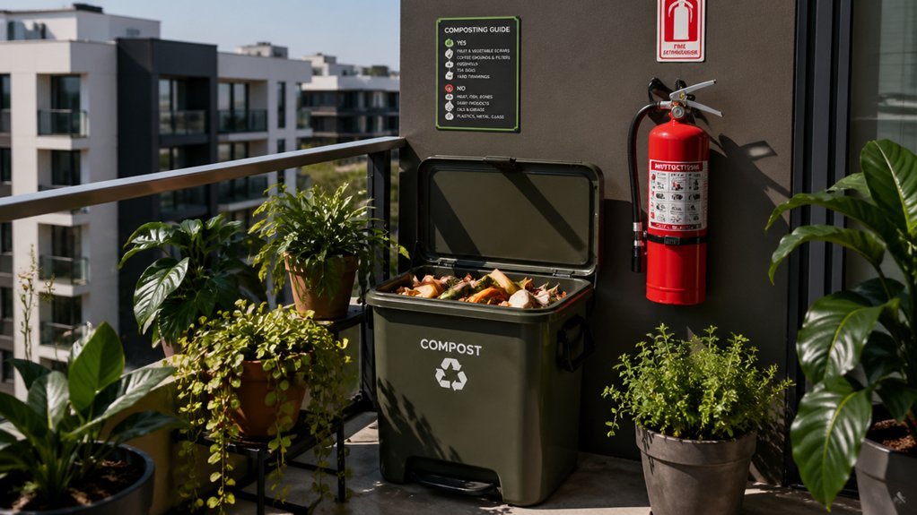 fire safety compliant apartment composting rules