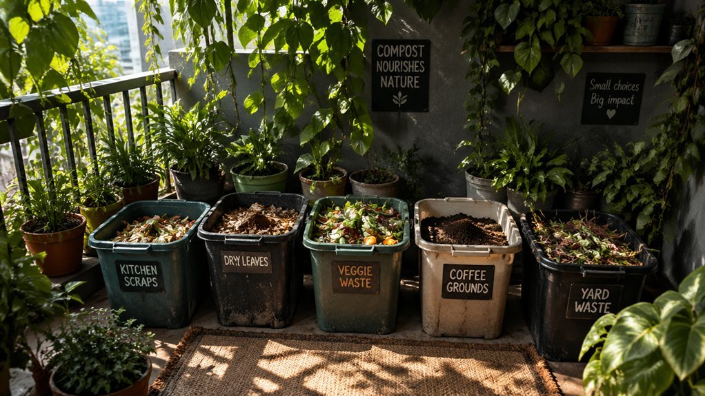 five shaded balcony compost successes