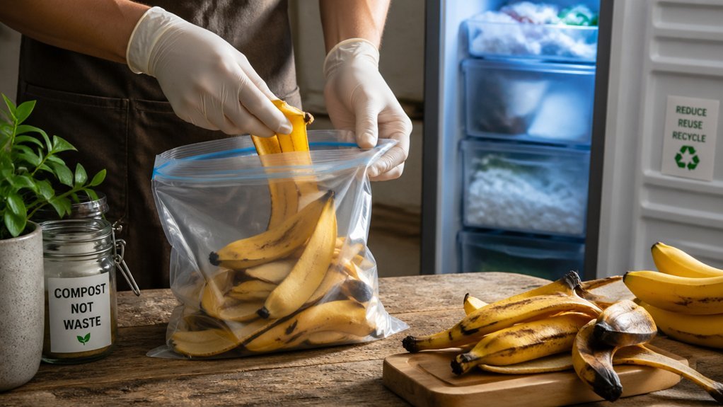 Freeze Banana Peels: Better Compost in 3 Steps