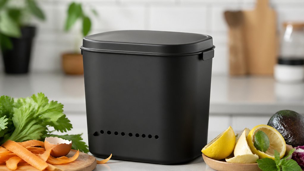 freezer safe odor sealing compost bin