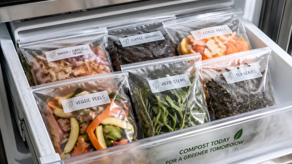freezer storage for compost collection