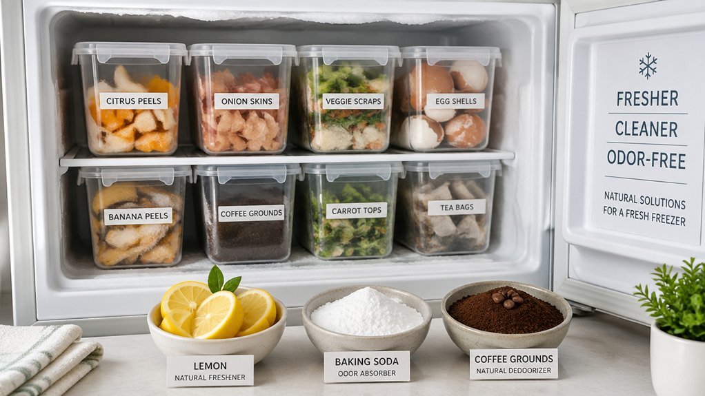 frozen food scraps odor control tips