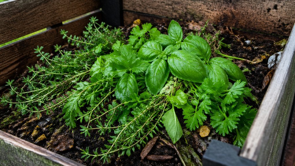 frozen herbs can compost safely salt free
