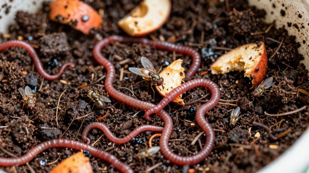fruit flies bred by exposed fermenting scraps