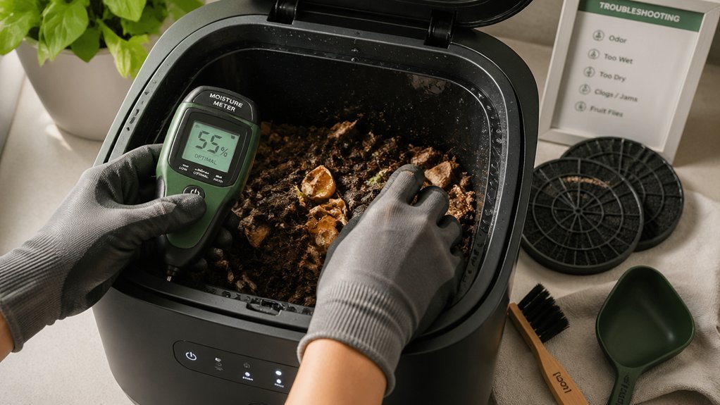 indoor composting aeration jams maintenance