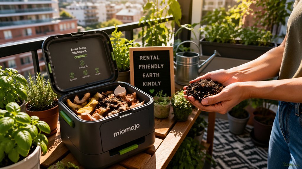 indoor renter composting options vermicompost bokashi countertop community