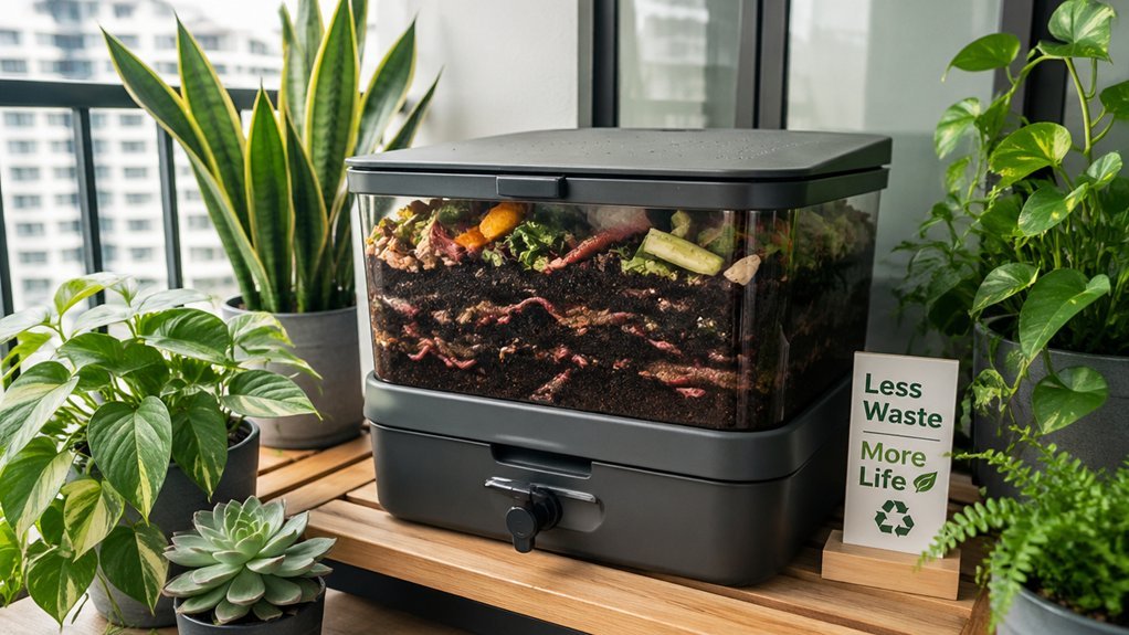 indoor vermicomposting year round compact odorless
