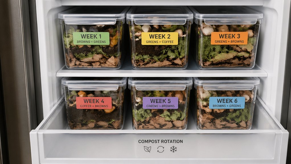 label rotate and color code containers