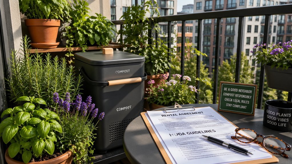 lease and hoa balcony compost rules