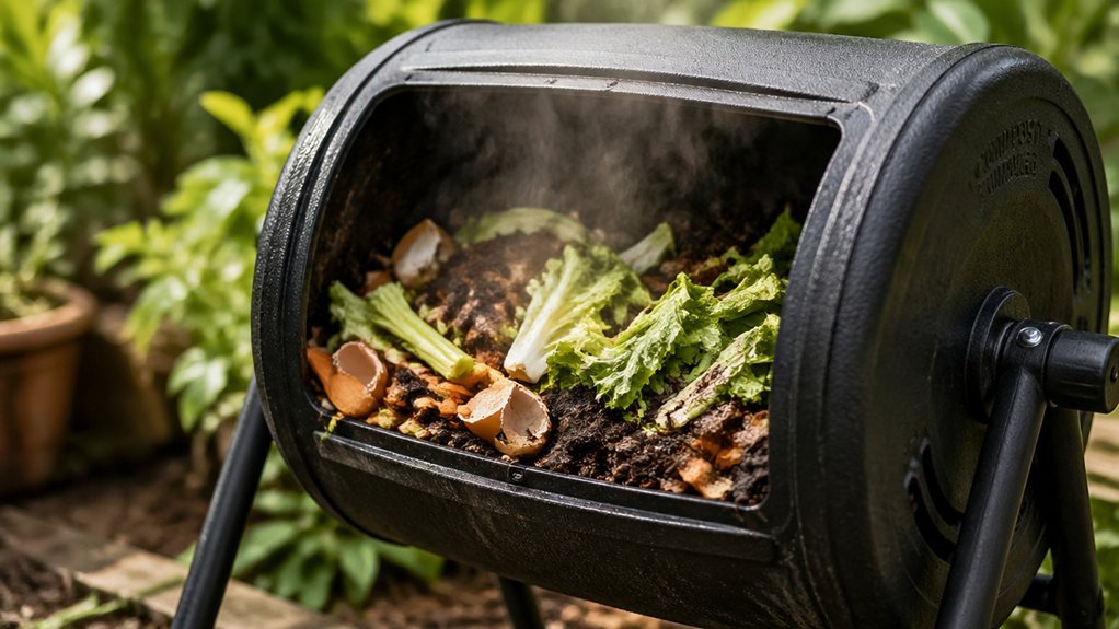 mini tumblers rapid thermophilic composting heat