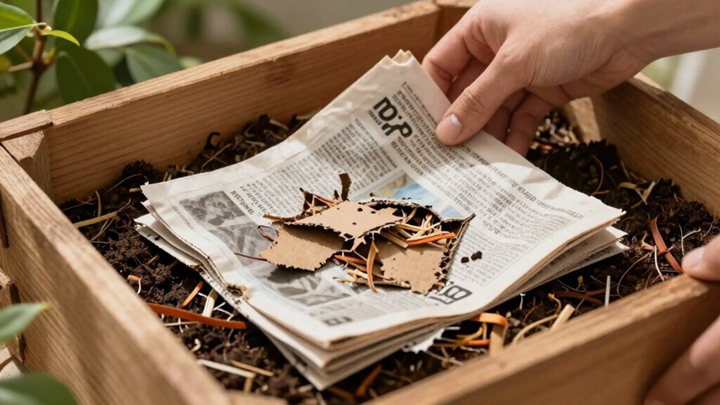 moistened newspaper bedding squeeze test