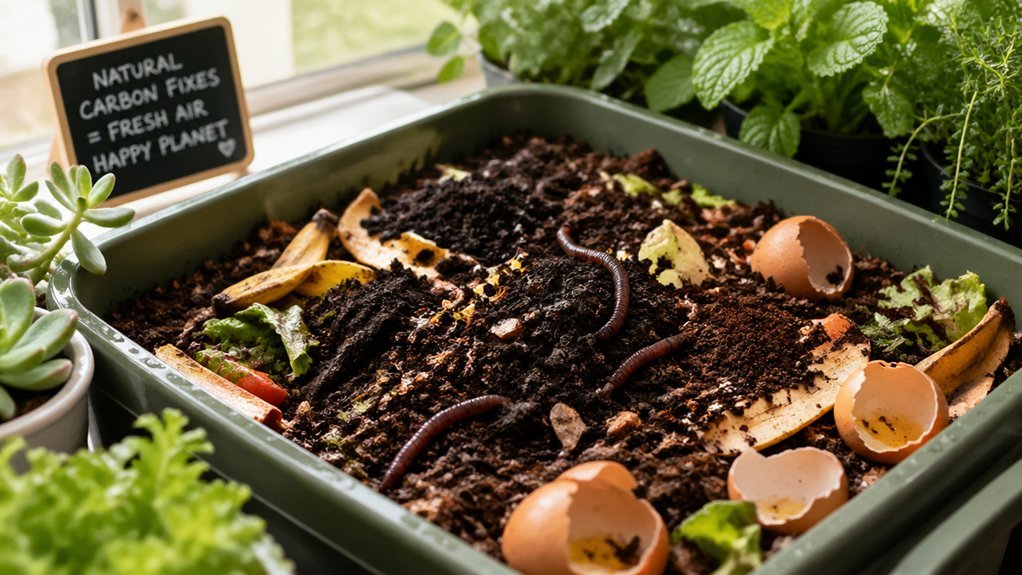 Natural Carbon Fixes for Stinky Indoor Compost