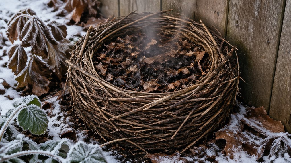 nested heat focused compost core