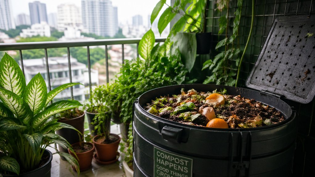north facing balcony composting guide