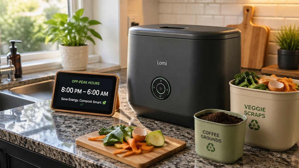 off peak kitchen composter savings