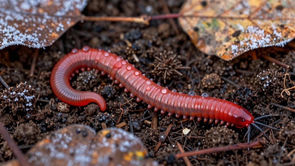 optimal worm bin winter temperature range