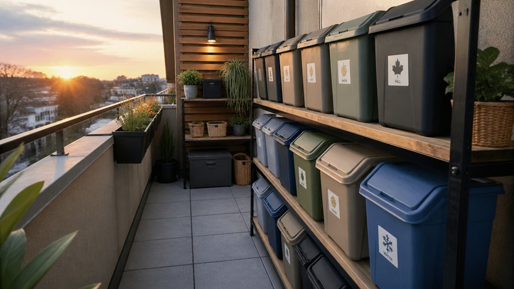 rotation friendly seasonal storage layout