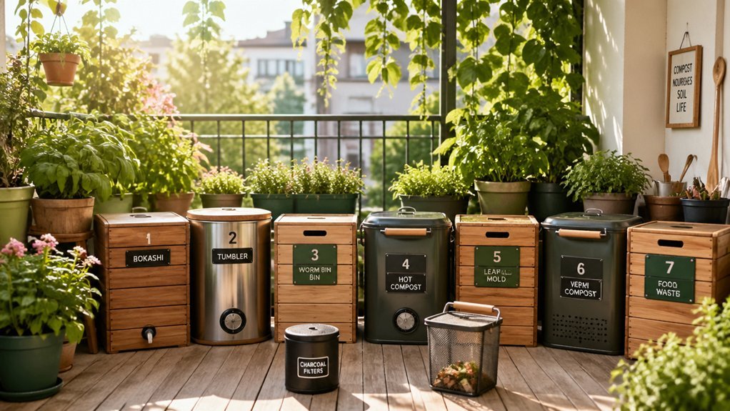 seven smart spots for odorless balcony composting