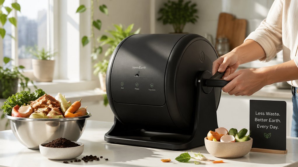 small indoor compost tumbler for apartments