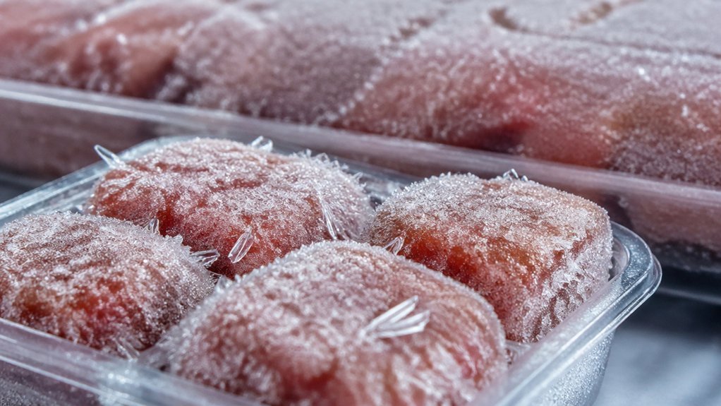 small portions freeze faster due to high surface area