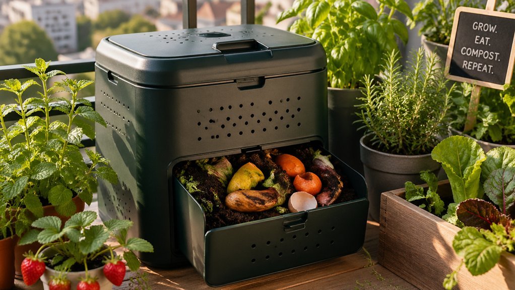 small space fruit fly composting guide