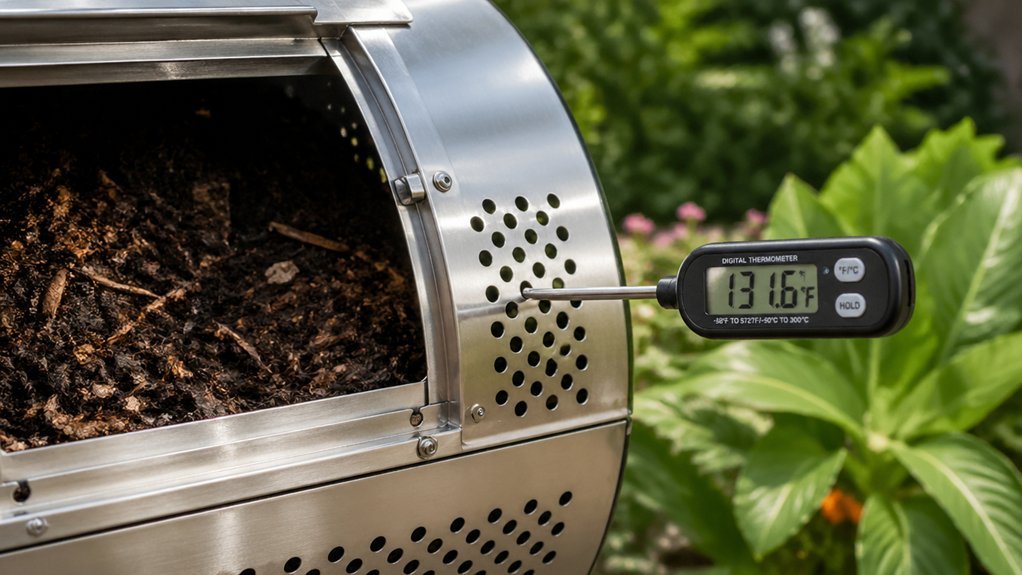 thermometer guided tumbler temperature management
