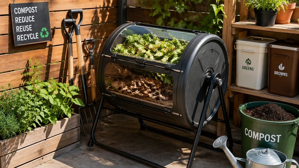 10 Best Space-Saving Compost Tumbler Tips For Beginners