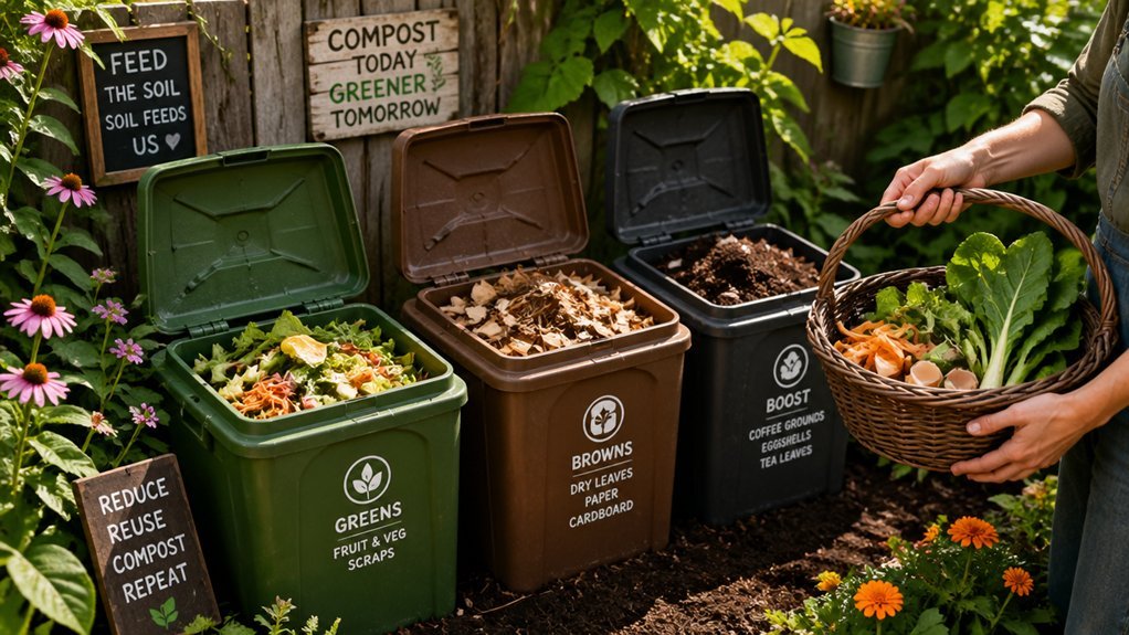 Turn Food Scraps Into Gold: 3-Bin Rotation
