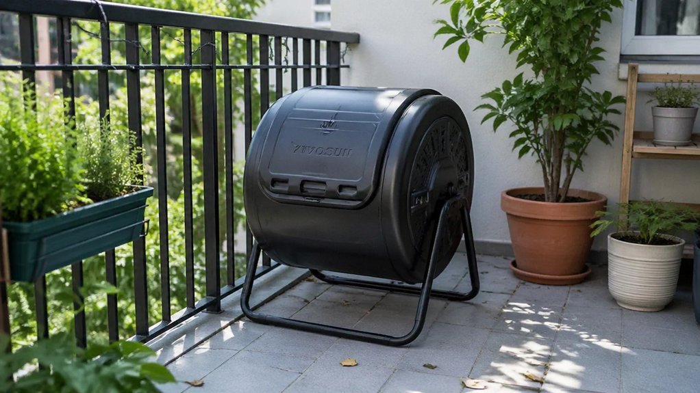 two chamber apartment composting setup