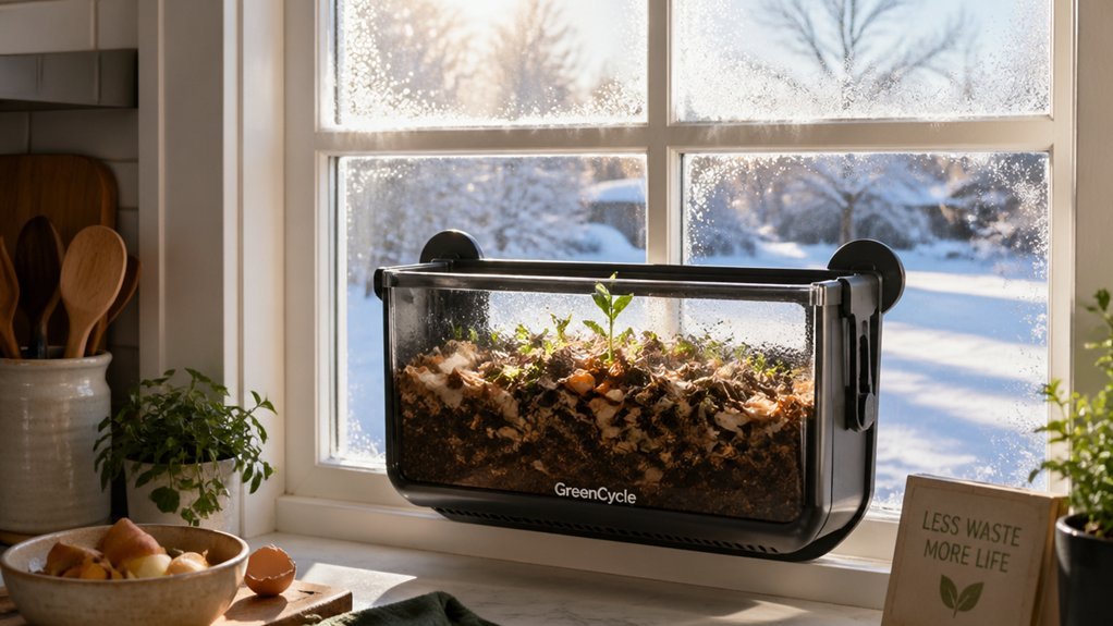 window mounted airtight vented sunny