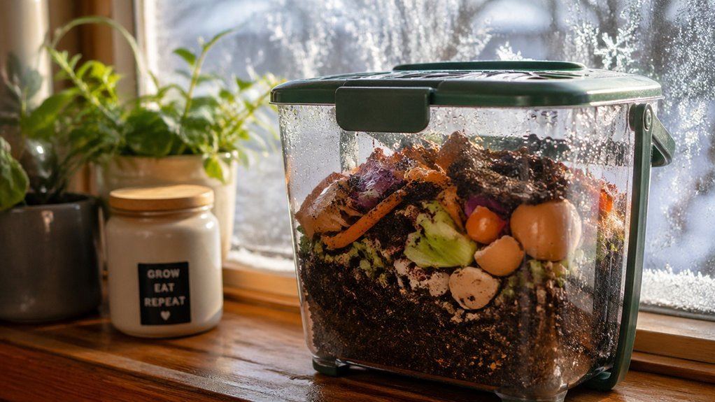 Why Winter Window Composting Still Works Indoors